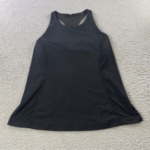 Lululemon Tank Top Womens 8 Black Built in Bra Shelf Sleeveless Athletic Workout